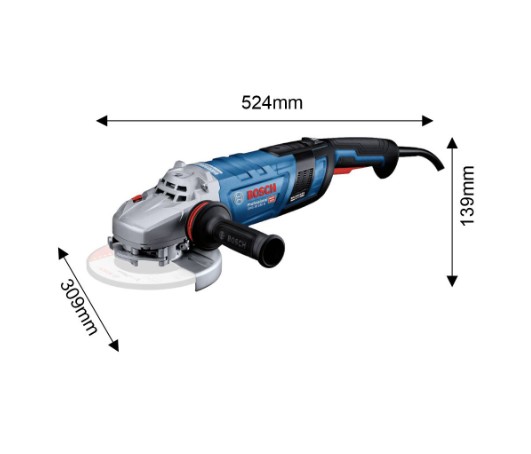 Bosch GWS 30-180 B Professional Angle Grinder – High Power 180mm Grinder for Heavy Duty Cutting, Grinding, and Industrial Metal Fabrication Applications